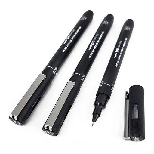 Uni pin Rotulador manga 5D negro 0.03  Calibrado UNI BALL CENTROARTESANO