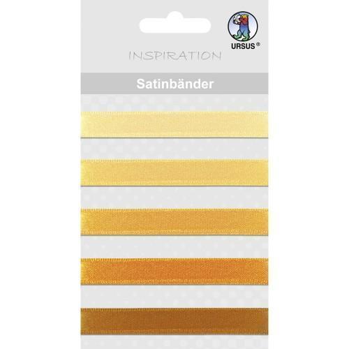 Ursus Cinta de satin 03 de 1cm x 90cm x 5u Naranjas URSUS CENTROARTESANO