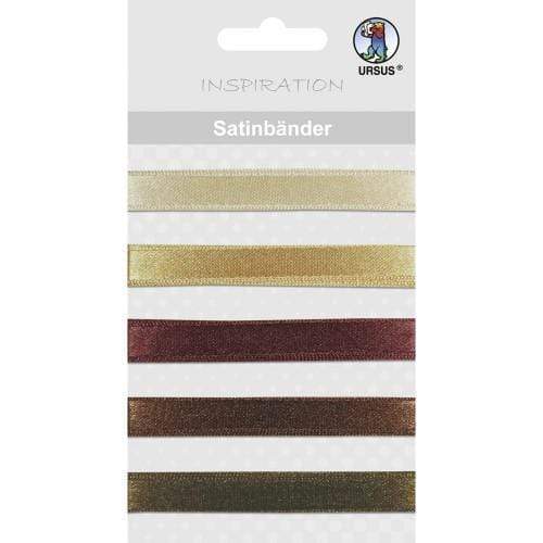 Ursus Cinta de satin 09 de 1cm x 90cm x 5u Marrones URSUS CENTROARTESANO