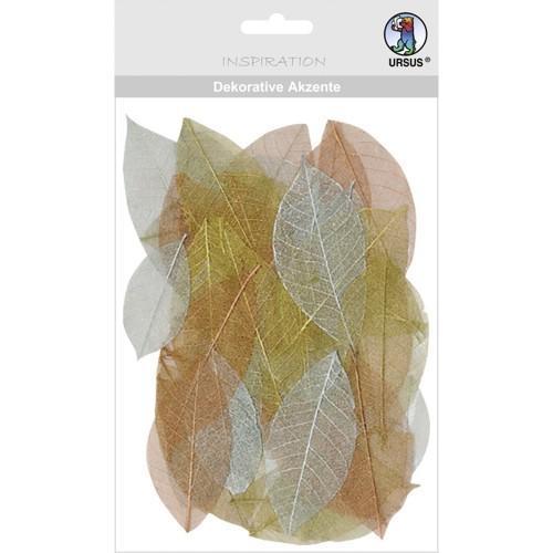 Ursus hojas decorativas oro/plata glitter URSUS CENTROARTESANO