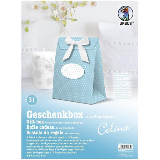 Ursus kit caja regalo motivo 31 turquesa lunares URSUS CENTROARTESANO