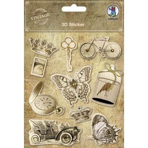 Ursus pegatinas vintage 3d URSUS CENTROARTESANO