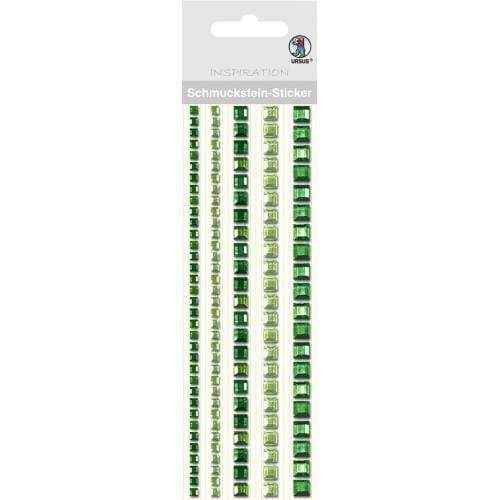 ursus stickers strass cuadrado 07 verde 75030007 URSUS CENTROARTESANO