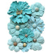 Creative flores papel hecho a mano 8ud azul 2037-304 VAESSEN CENTROARTESANO