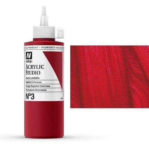 Vallejo acrilico studio 200ml 03 Rojo carmin Naftol VALLEJO Oferta CENTROARTESANO