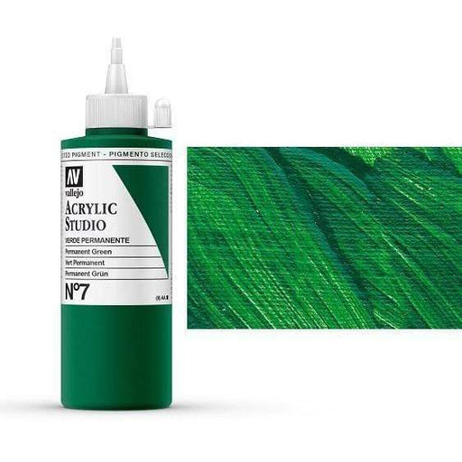 Vallejo acrilico studio 200ml 07 verde permanente VALLEJO Oferta CENTROARTESANO