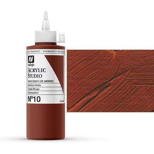 Vallejo acrilico studio 200ml 10 rojo oxido de hierro VALLEJO Oferta CENTROARTESANO