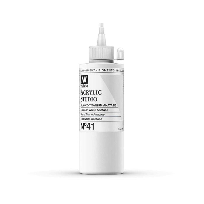 Vallejo acrylic studio 200ml 41 titanium white anatase