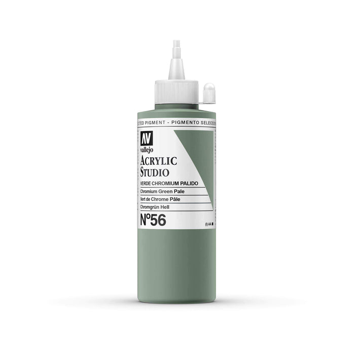 Vallejo acrilico studio 200ml 56 verde chromium palido VALLEJO Oferta CENTROARTESANO