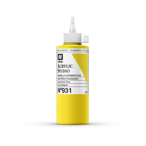 Vallejo acrilico studio 200ml 931 amarillo dorado fluorescente VALLEJO Oferta CENTROARTESANO