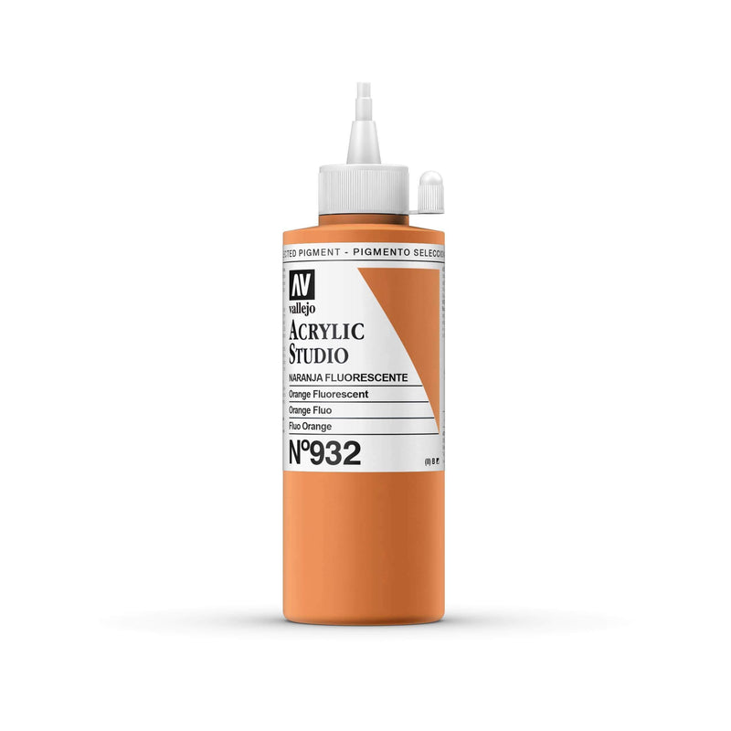 Vallejo acrilico studio 200ml 932 naranja fluorescente VALLEJO Oferta CENTROARTESANO