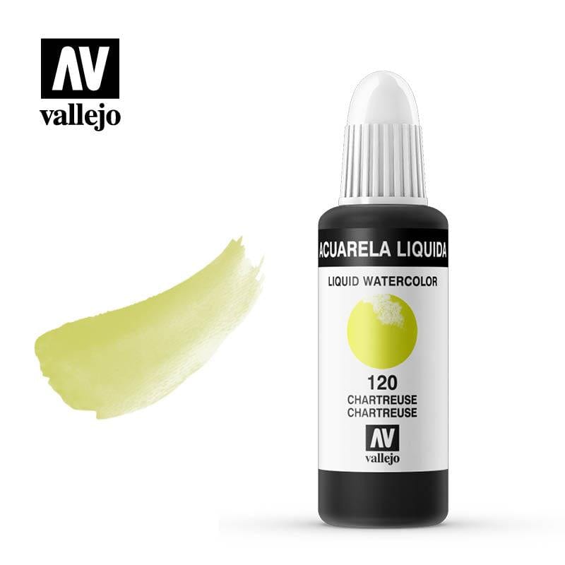 Vallejo acuarela liquida 32ml 120 Verde Chartreuse VALLEJO Oferta CENTROARTESANO