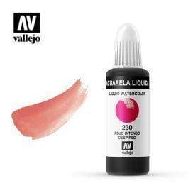 Vallejo acuarela liquida 32ml 230 rojo intenso VALLEJO Oferta CENTROARTESANO
