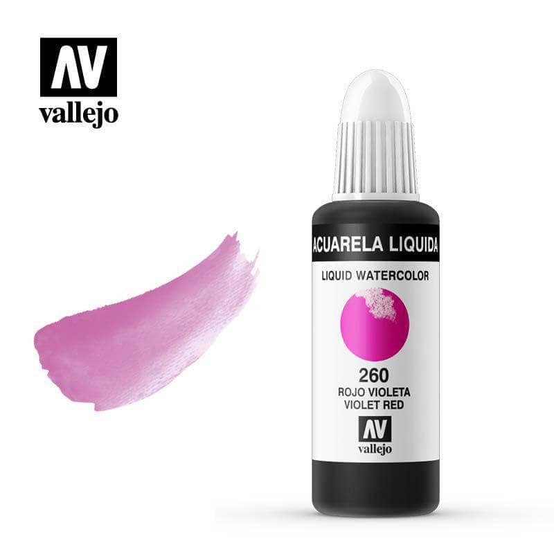 Vallejo acuarela liquida 32ml 260 rojo VIOLETA VALLEJO Oferta CENTROARTESANO