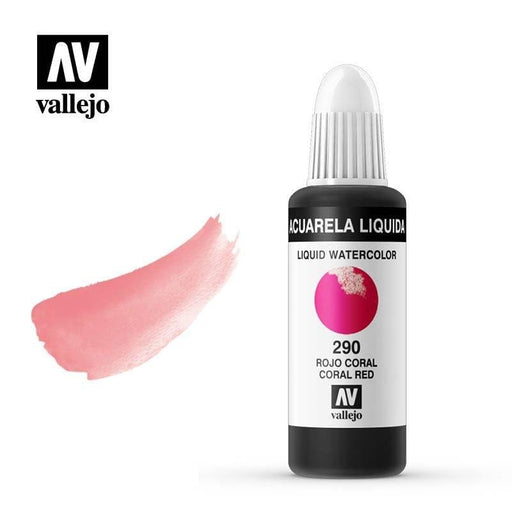 Vallejo acuarela liquida 32ml 290 Rojo coral VALLEJO Oferta CENTROARTESANO