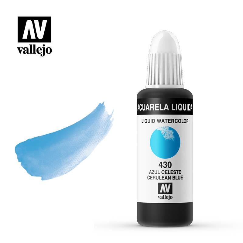 Vallejo acuarela liquida 32ml 430 Azul celeste VALLEJO Oferta CENTROARTESANO