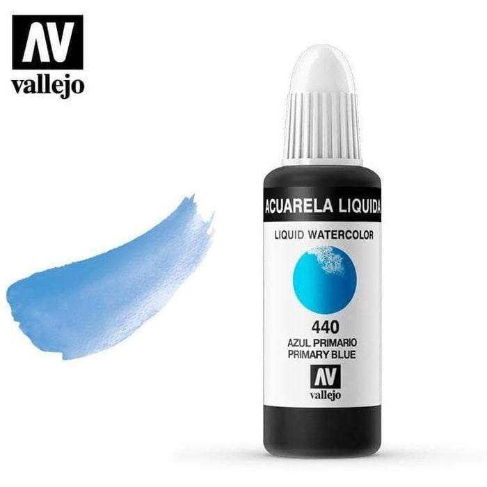 Vallejo acuarela liquida 32ml 440 azul primario VALLEJO Oferta CENTROARTESANO