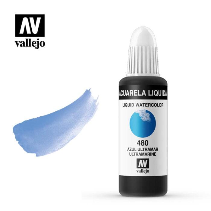 Vallejo acuarela liquida 32ml 480 azul ultramar VALLEJO Oferta CENTROARTESANO