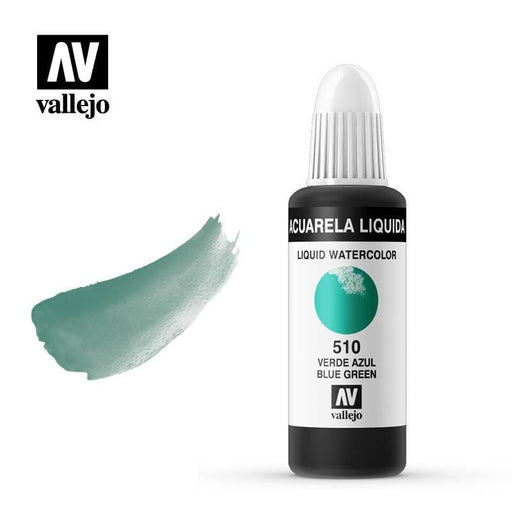 Vallejo acuarela liquida 32ml 510 Verde azul VALLEJO Oferta CENTROARTESANO