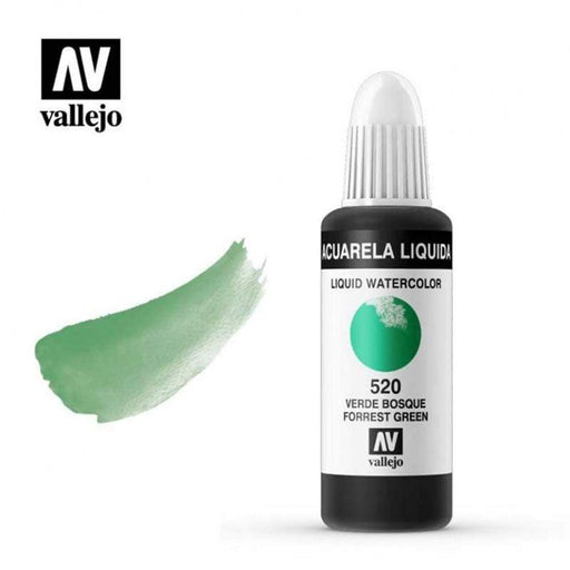 Vallejo acuarela liquida 32ml 520 verde bosque VALLEJO Oferta CENTROARTESANO