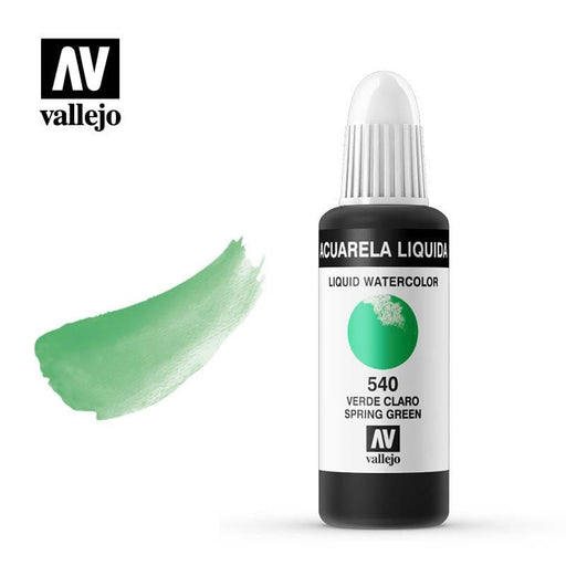 Vallejo acuarela liquida 32ml 540 Verde claro VALLEJO Oferta CENTROARTESANO