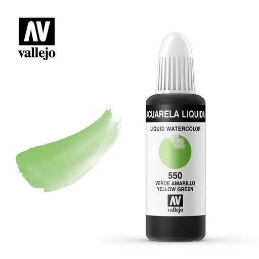 Vallejo acuarela liquida 32ml 550 verde amarillo VALLEJO Oferta CENTROARTESANO