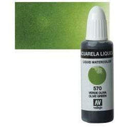 Vallejo acuarela liquida 32ml 570 verde oliva VALLEJO Oferta CENTROARTESANO