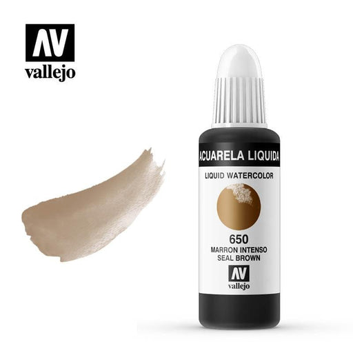 Vallejo acuarela liquida 32ml 650 marron intenso VALLEJO Oferta CENTROARTESANO