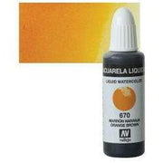 Vallejo acuarela liquida 32ml 670 marron naranja VALLEJO Oferta CENTROARTESANO