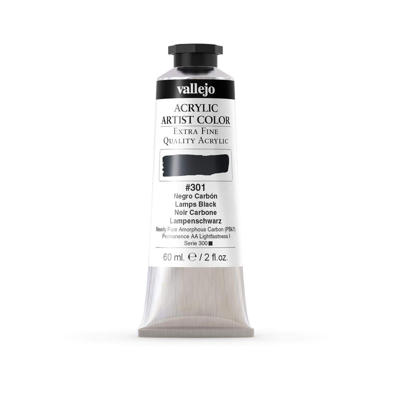 Vallejo pintura acrilica 60ml 301 negro carbon VALLEJO Oferta CENTROARTESANO