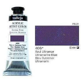 Vallejo pintura acrilica 60ml 406 azul ultra mar VALLEJO Oferta CENTROARTESANO
