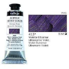 Vallejo pintura acrilica 60ml 413 violetas ultramar VALLEJO Oferta CENTROARTESANO