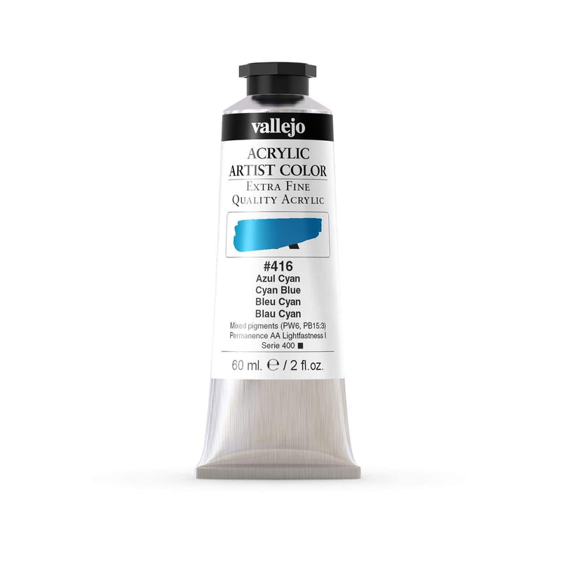 Vallejo pintura acrilica 60ml 416 azul cyan VALLEJO Oferta CENTROARTESANO