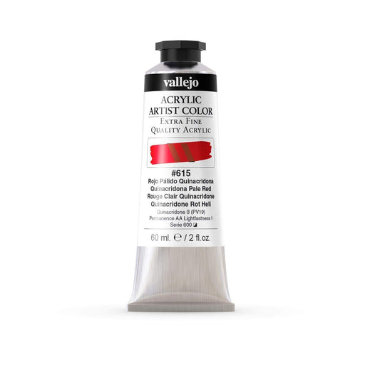 Vallejo pintura acrilica 60ml 615 rojo palido quinacridona VALLEJO Oferta CENTROARTESANO