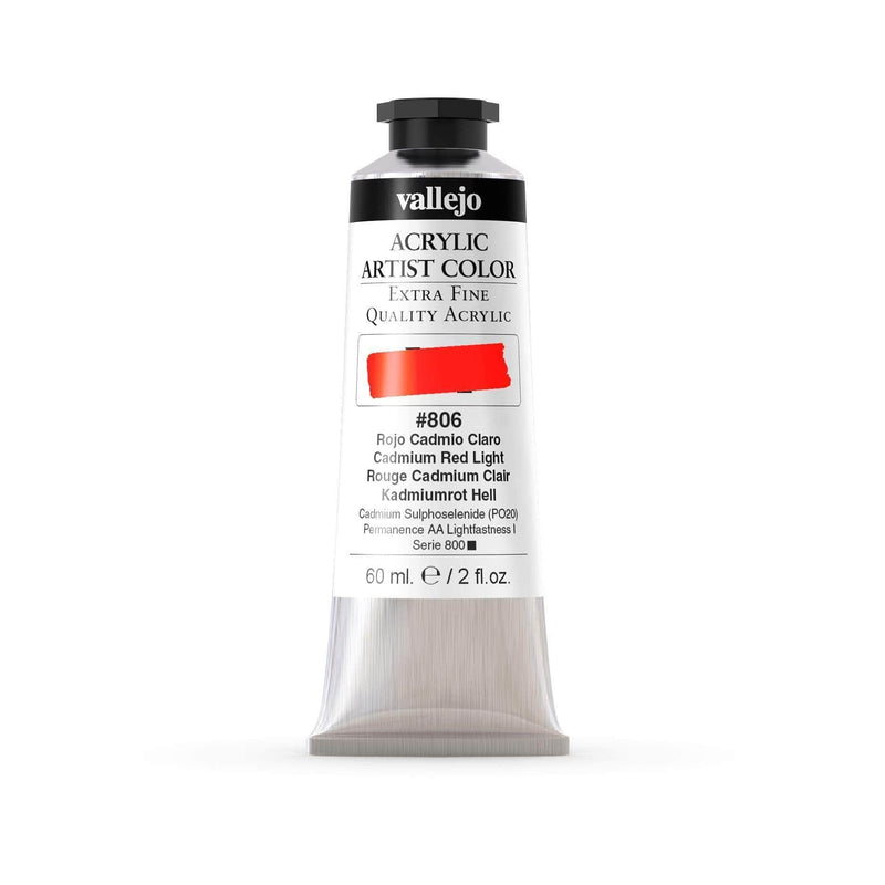 Vallejo pintura acrilica 60ml 806 rojo cadmio claro VALLEJO Oferta CENTROARTESANO