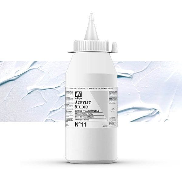 Vallejo pintura acrilica 1000ml Nº11 blanco titanium VALLEJO CENTROARTESANO