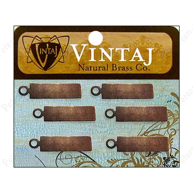 Vintaj placas rectangle tag nat brass VINTAJ CENTROARTESANO