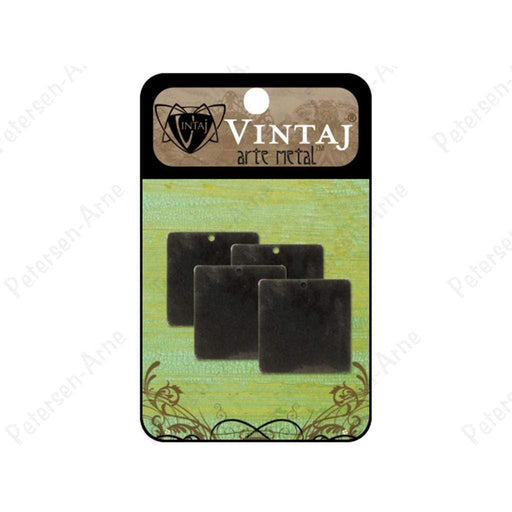 Vintaj placas square 23mm arte metal VINTAJ CENTROARTESANO