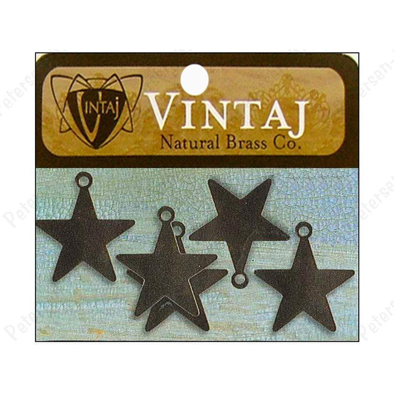 Vintaj Placas Tiny arts star nat brass VINTAJ CENTROARTESANO