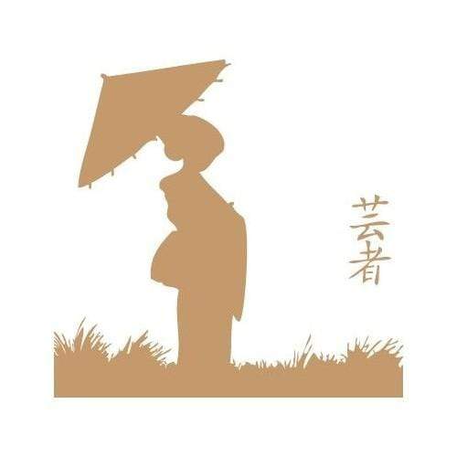 Mya stencil 20x20 028 Geisha