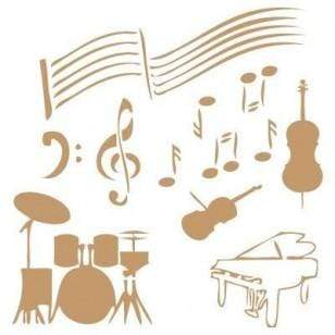 Mya stencil 20x20 043 music