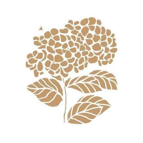 Mya stencil 20x20 057 hortensia