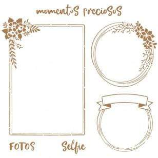 Pochoir Mya 20x20 064 moments précieux