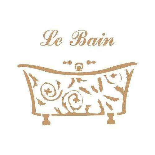 Pochoir Mya 20x20 123 Le Bain