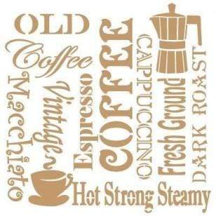 Pochoir Mya 25x25 091 Café