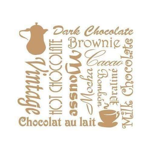Pochoir Mya 25x25 093 Brownie au chocolat