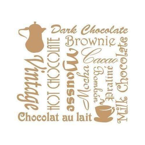 Mya stencil 25x25 093 Chocolate Brownie