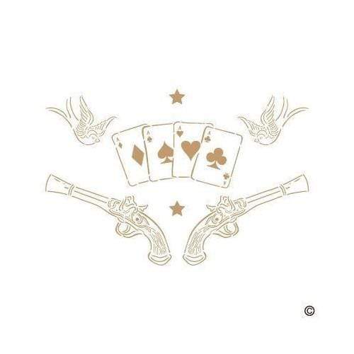 Mya stencil 30x20 173 poker