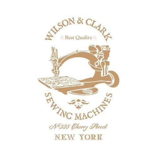 Pochoir Mya 30x20 239 machine à coudre