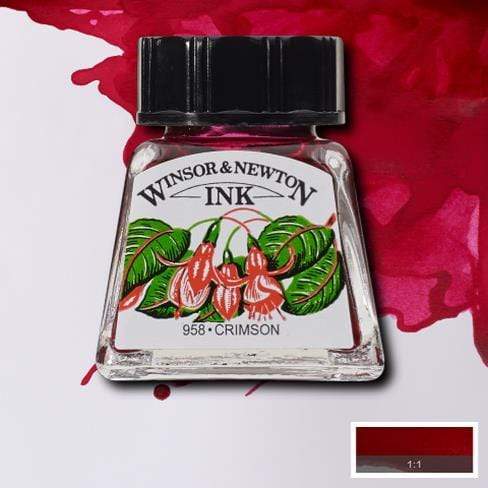 Winsor & Newton Tinta china 14ml carmesi WINDSOR & AMP CENTROARTESANO